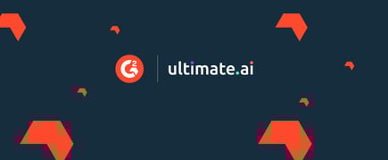 The G2 and Ultimate logos on a dark background.