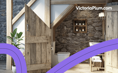 A bathroom furnished with Victoria Plum products