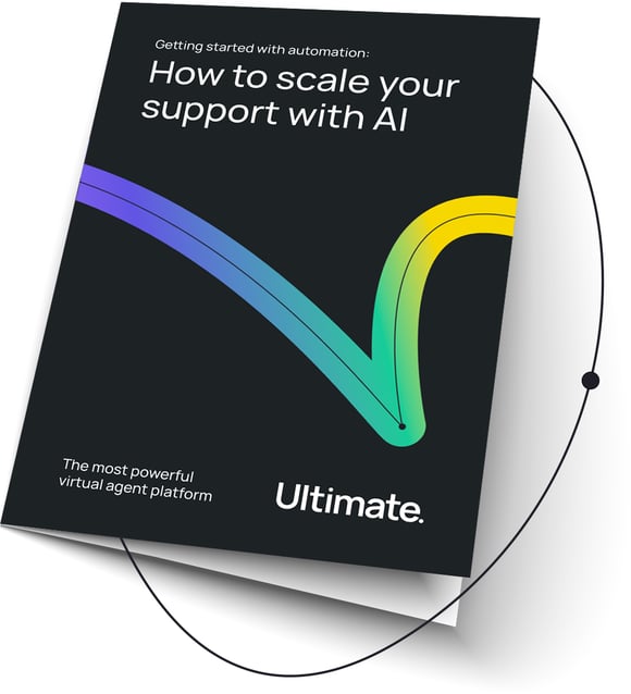 The cover of the ebook titled Getting started with automation: How to scale your support with AI.